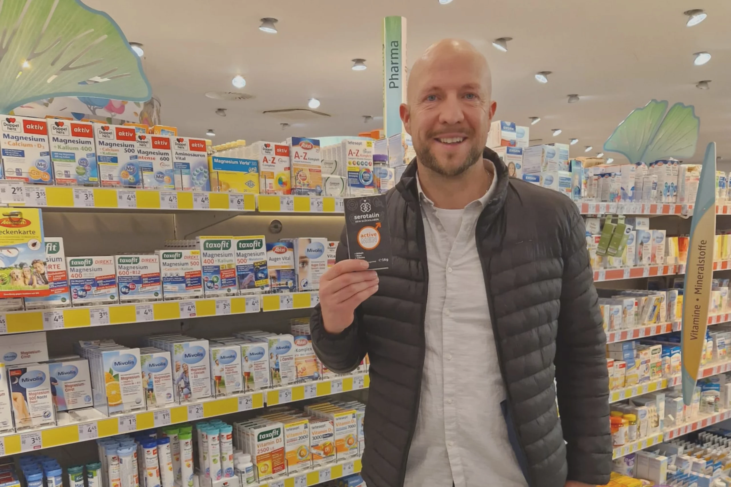 Serotalin’s Active Men jetzt deutschlandweit im dm-Regal für Männergesundheit